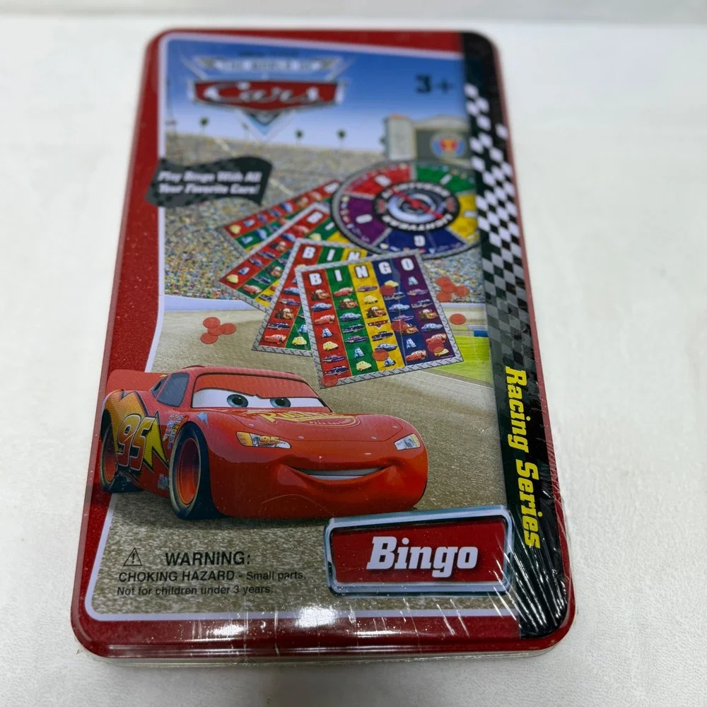 Disney Pixar Cars Racing Series Bingo Game in Collectible Tin NEW Unopened